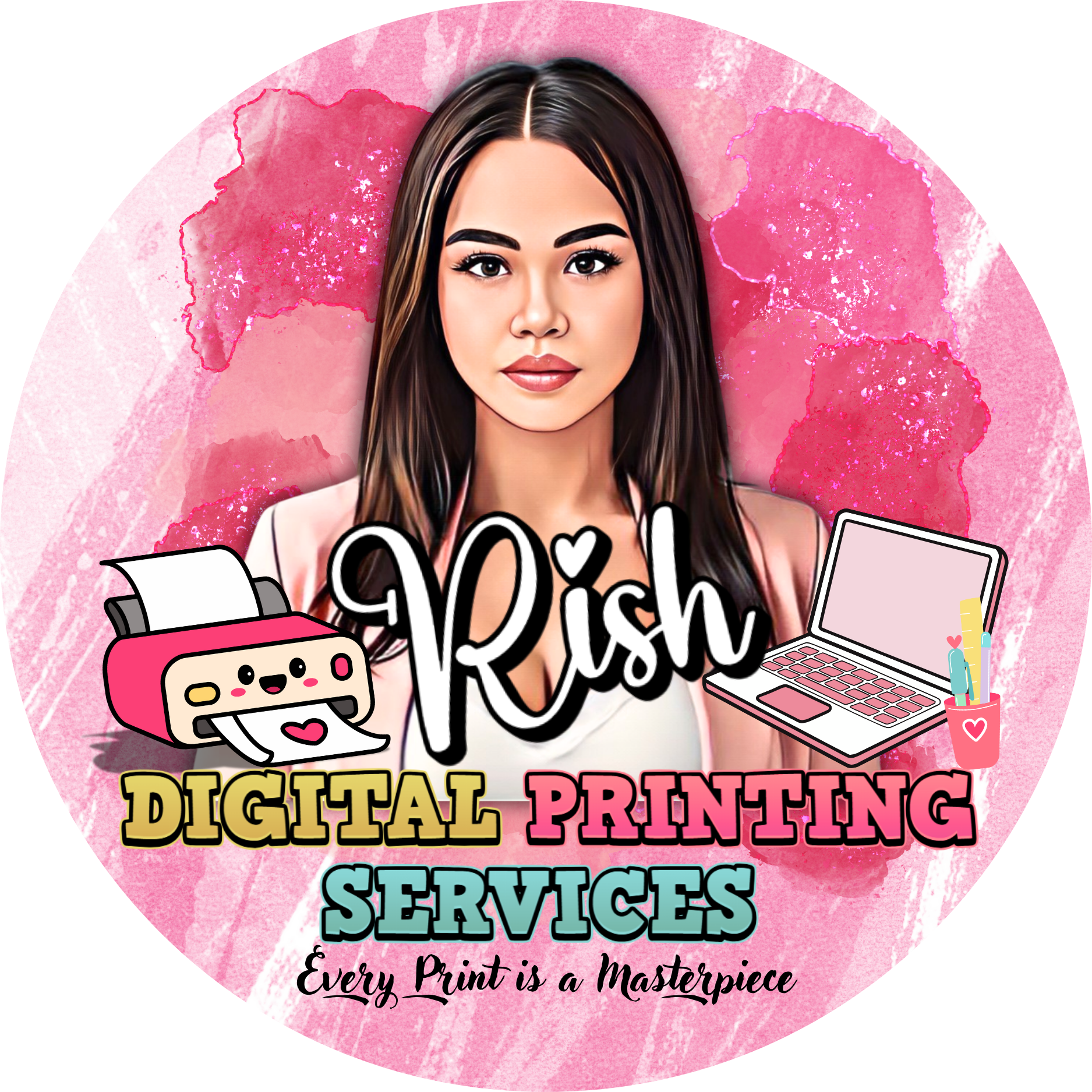 Rish Digital Printing Services Logo